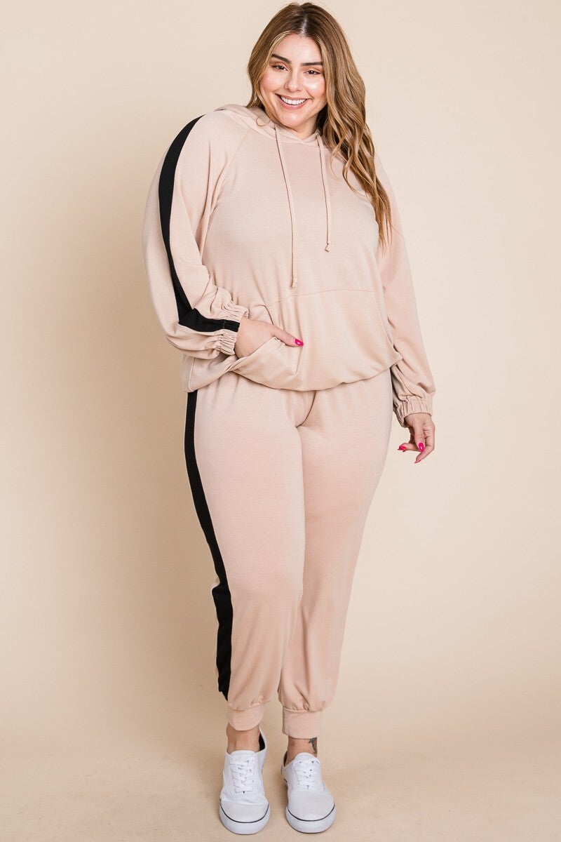 Plus size jogger set hotsell